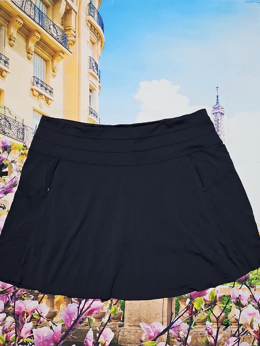 Ibkul Black Golf Athleisure Tennis Skort Size XL